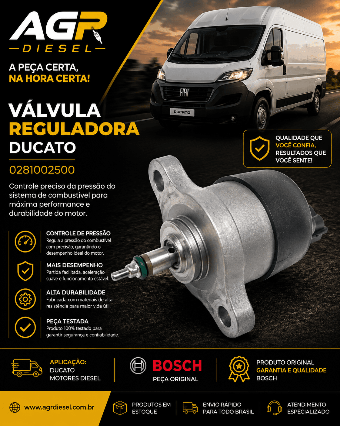 Válvula reguladora Ducato - 0281002500