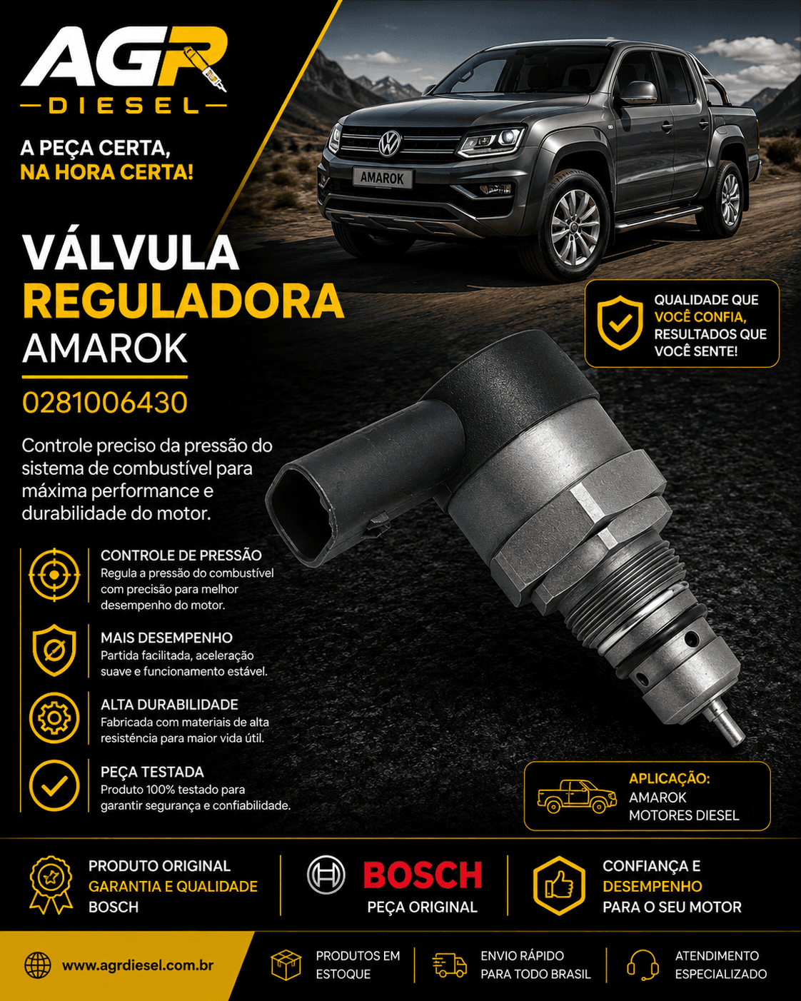 Válvula reguladora Amarok - 0281006430