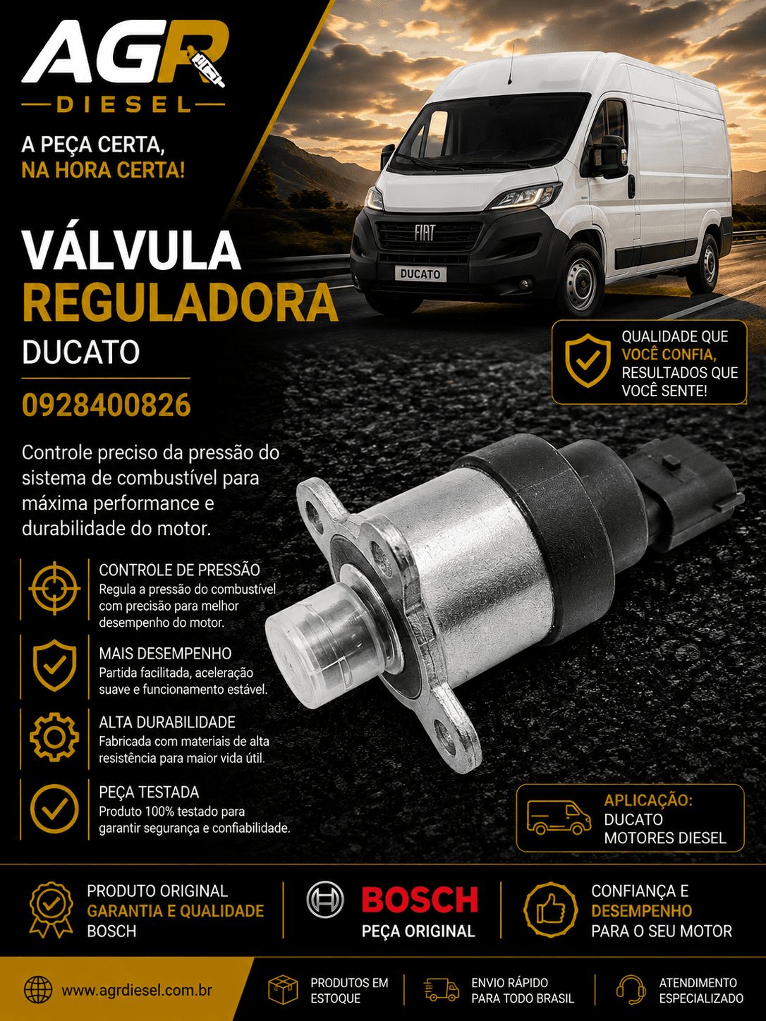 Válvula reguladora Ducato - 0928400826