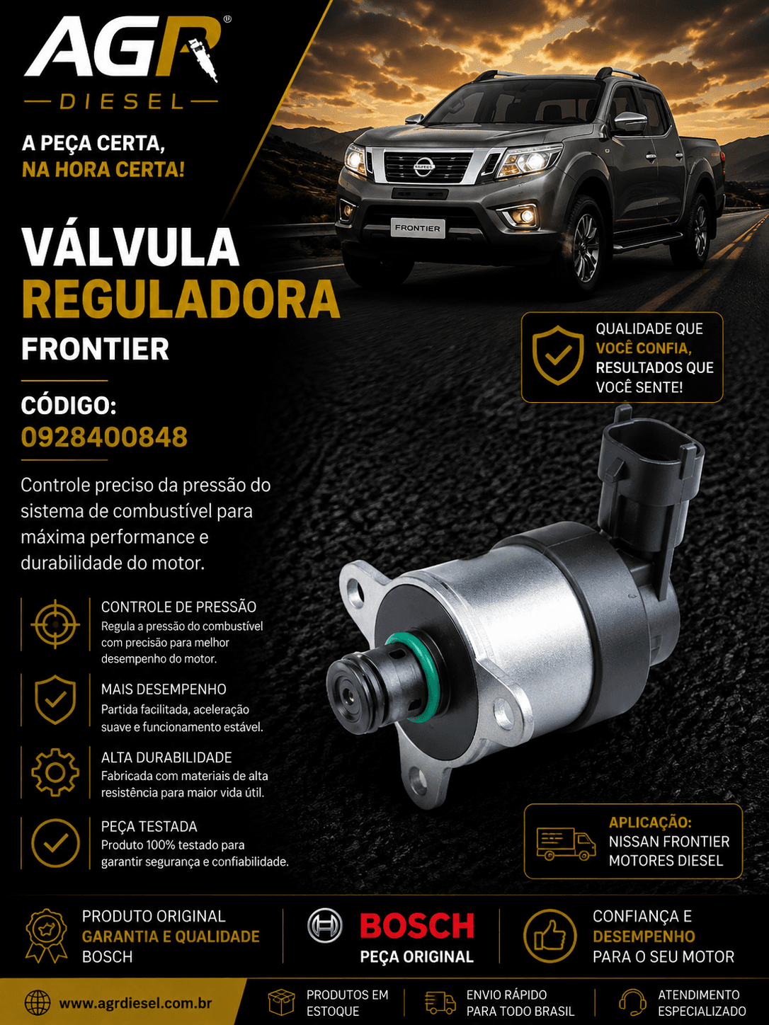 Válvula reguladora Frontier - 0928400848